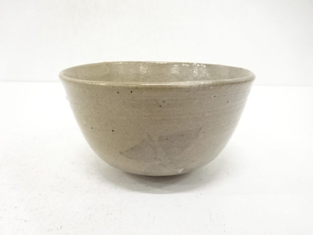 JAPANESE TEA CEREMONY / TEA CHAWAN / GRAY GLAZE / ARTISAN WORK